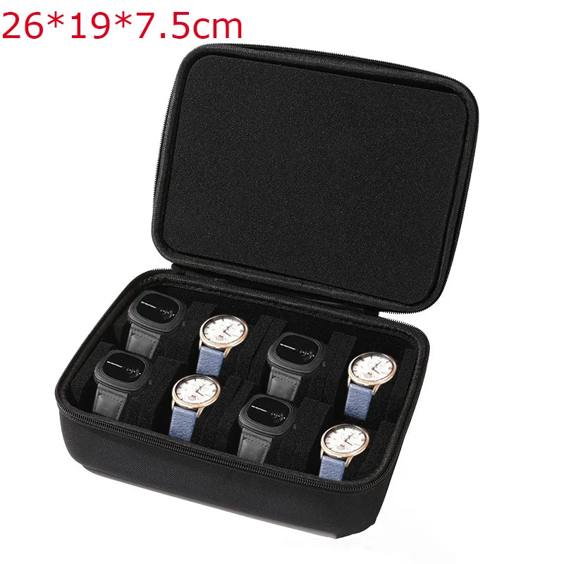 Coffret de voyage pour montres – Organisateur 8 montres