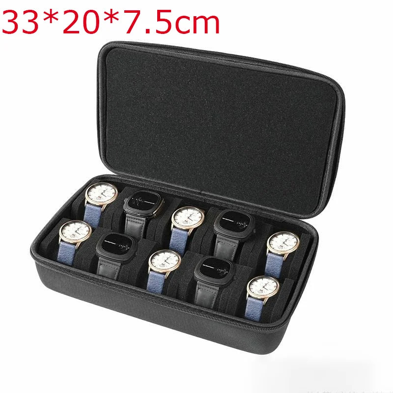 Coffret de voyage pour montres – Organisateur 8 montres