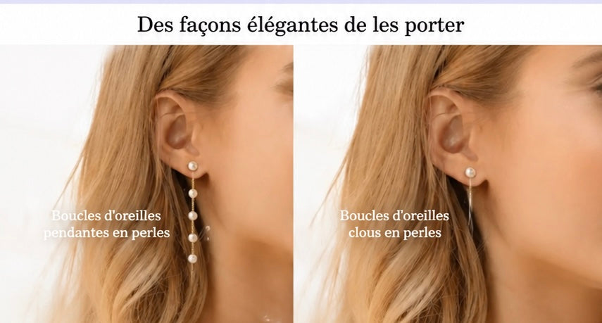 Parure de bijoux perlés