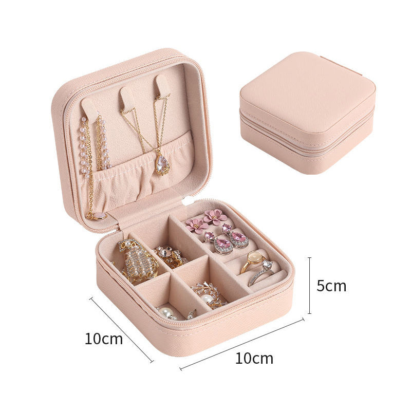 Boîte à bijoux de voyage – Organisateur élégant pour bagues, boucles d’oreilles et bracelets