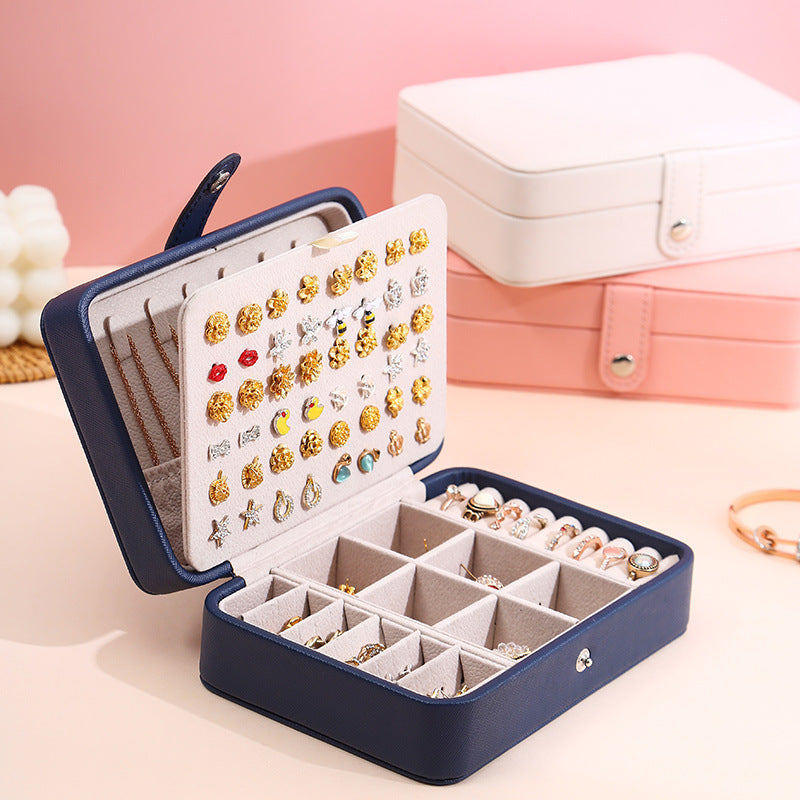 Boîte à bijoux de voyage – Organisateur élégant pour bagues, boucles d’oreilles et bracelets