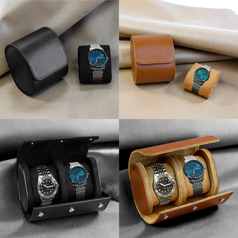 Étui de Voyage pour Montres – Organisateur Élégant 1 à 3 Montres