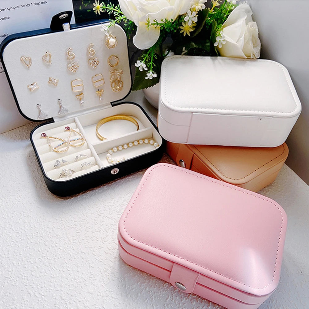 Boîte à bijoux de voyage – Organisateur élégant pour bagues, boucles d’oreilles et bracelets