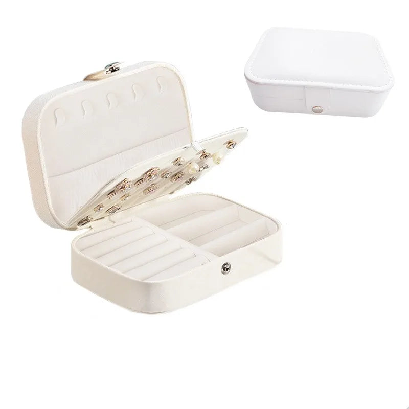 Boîte à bijoux de voyage – Organisateur élégant pour bagues, boucles d’oreilles et bracelets